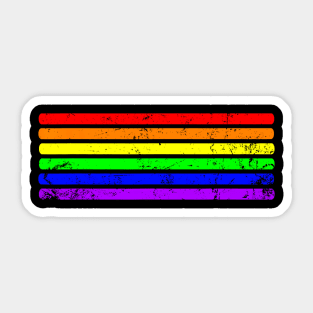 Pride Month Simple Lgbt Rainbow Flag Sticker